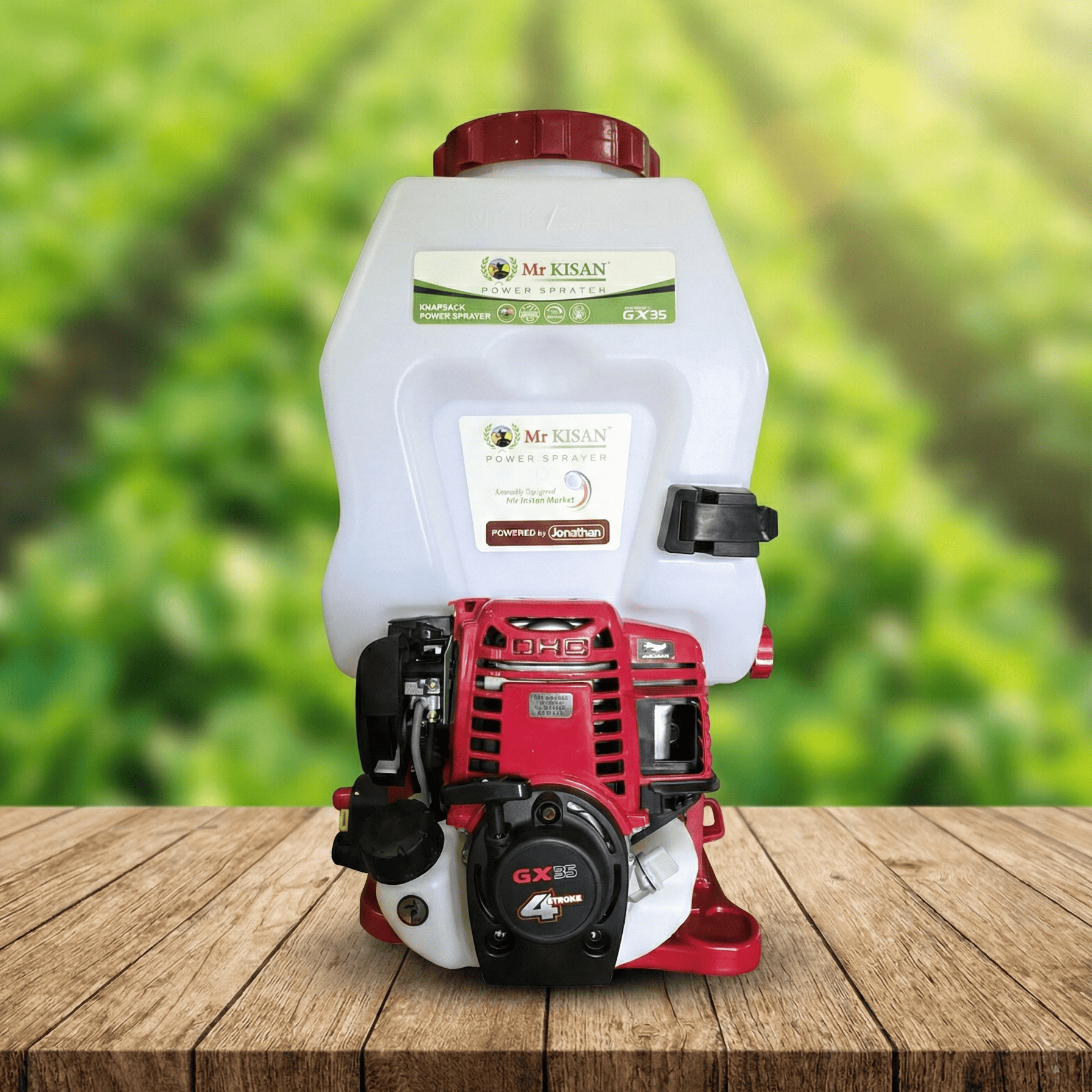 Mr Kisan GX35 Jonathan Knapsack Power Sprayer | 20L Petrol Engine